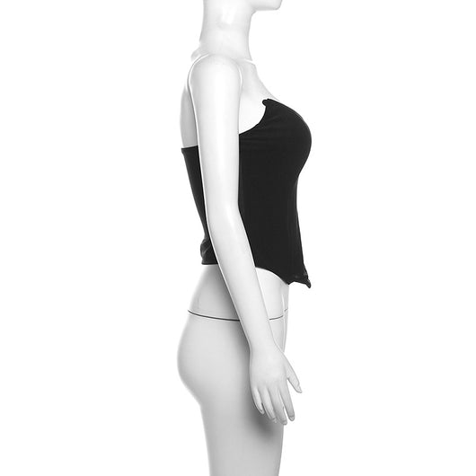 Chaleco Slim Fit Escotado sin Espalda Monocolor Versátil - Image 39