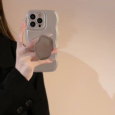 Funda Protectora para Teléfono con Soporte Metálico Plateado - Image 15