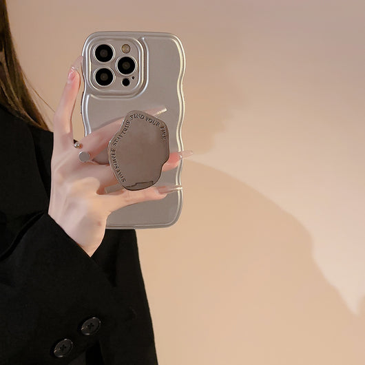 Funda Protectora para Teléfono con Soporte Metálico Plateado - Image 15