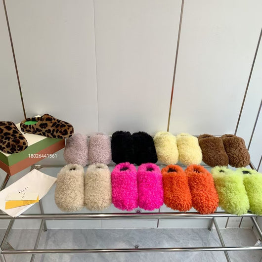 Pantuflas de Pareja Four Seasons con Punta Cerrada y Crin de Caballo - Image 20
