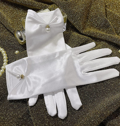 Guantes Cortos de Satén Personalizados para Mujer - Image 29
