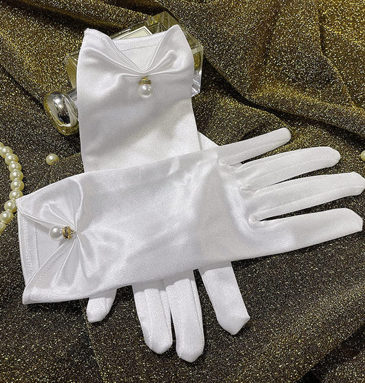 Guantes Cortos de Satén Personalizados para Mujer - Image 29