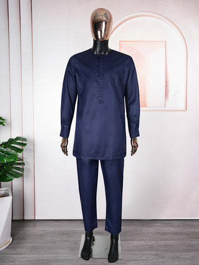 Traje de Tres Piezas Ejecutivo con Bordado para Hombre - Image 41