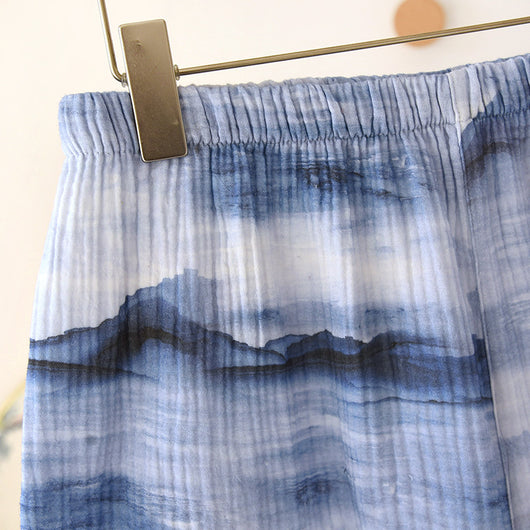Pijama Corto para Hombre en Crepe de Algodón Doble Hilado - Image 13