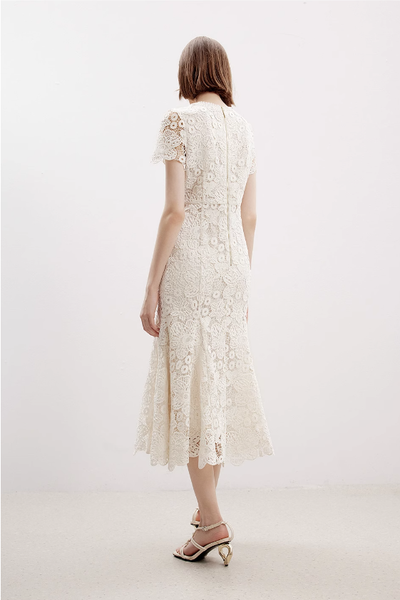 Vestido Ajustado con Encaje Elegante para Mujer - Image 18