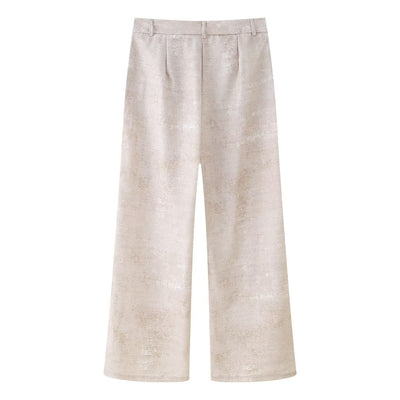 Conjunto de Dos Piezas: Blusa Bordada y Pantalón Pierna Ancha - Image 36