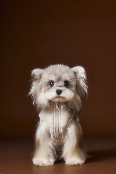 Chaleco Acolchado sin Mangas con Capucha - Diseño Adorable de Schnauzer y Bichón - Image 22
