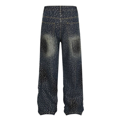 Pantalones Jeans Rectos Anchos con Detalles de Strass - Diseño Casual Moderno - Image 18