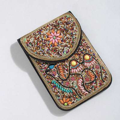 Bolsa Bohemia para Celular con Cuentas y Concha Marina - Image 101