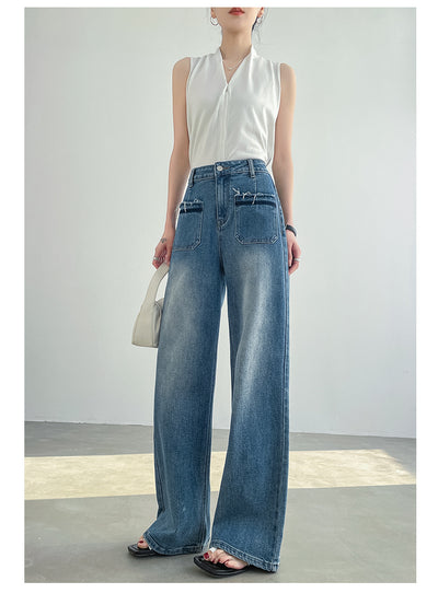Pantalón Recto Retro Premium de Talle Alto con Corte Suelto - Image 28