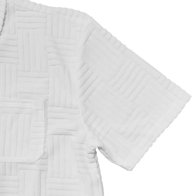 Camisa Casual Jacquard con Solapa y Botones - Conjunto Elegante para Hombre - Image 54