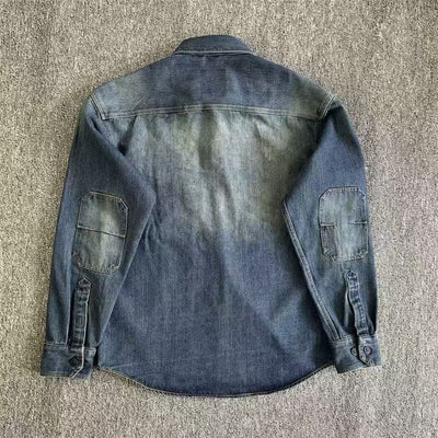 Camisa Vaquera Vintage Lavada para Hombre - Image 35