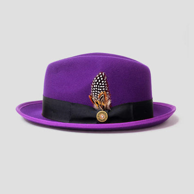 Sombrero Fieltro Tipo Bombín con Lazo de Cinta - Image 18