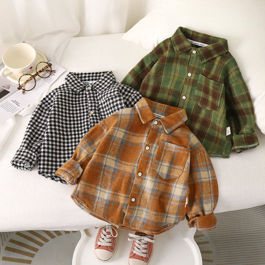 Camisa de Cuadros Casual para Niños - Perfecta para Primavera y Otoño - Image 16