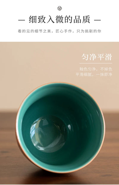 Taza de Té Cerámica Rojo Prohibido Alta Temperatura con Esmalte Artesanal - Image 9