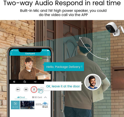 Cámara de Vigilancia WiFi HD con Visión Nocturna y Control Remoto - Image 9