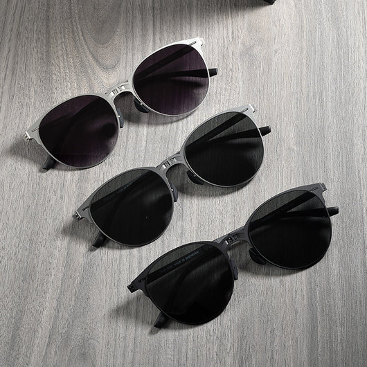 Gafas de Sol Vintage Plegables para Hombre en Acero Inoxidable - Image 37