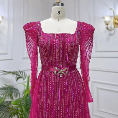 Vestido de Noche Rojo Rosado Premium para Anfitrionas - Image 30