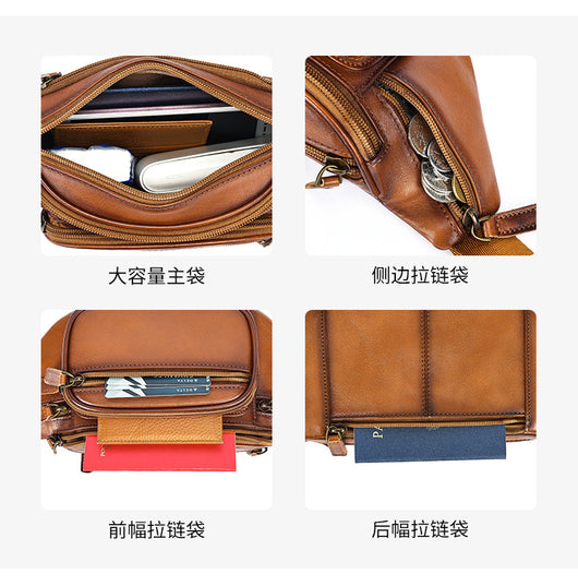 Bolsa Pectoral de Cuero para Hombre - Estilo y Funcionalidad - Image 7