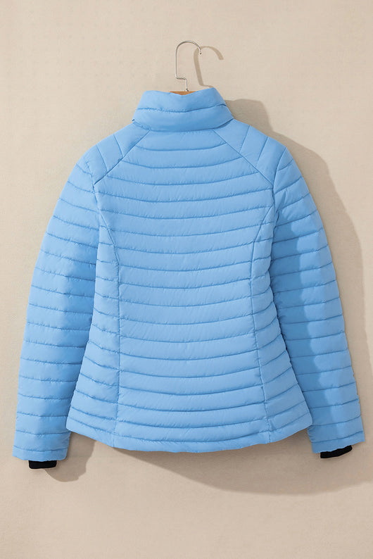 Chaqueta Acolchada de Algodón para Mujer con Cuello Tipo Mao - Image 39