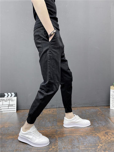 Pantalones Harem Tobilleros Ajustados de Cintura Elástica - Image 41