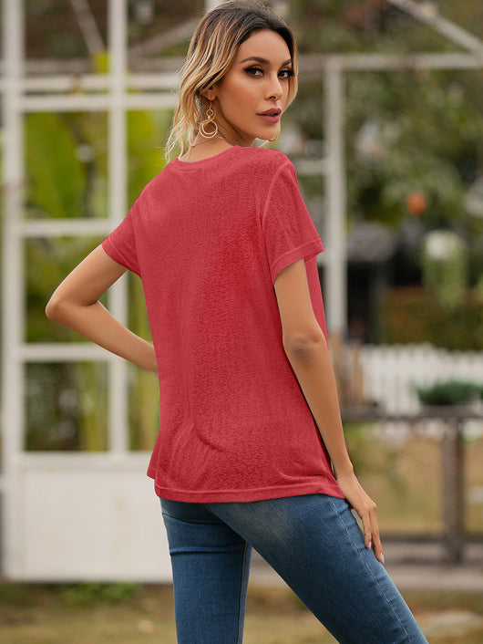Blusa Casual Holgada con Escote en V y Bolsillos - Image 53