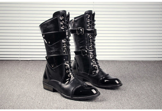 Bota Alta Hombre Estilo Coreano Moderno y Exclusivo - Image 9
