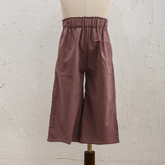 Pantalón Ancho de Lino y Algodón con Cintura Elástica - Image 57