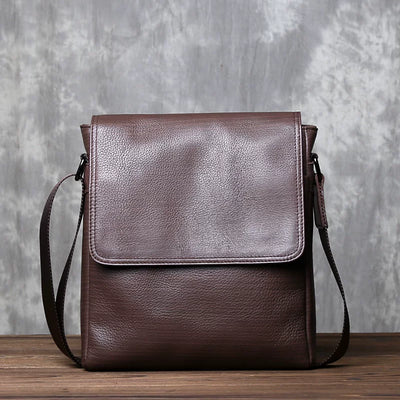 Mochila Ejecutiva de Cuero Genuino con Bolsa Crossbody Vertical de Alta Capacidad - Image 18