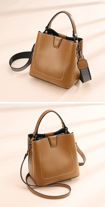 Bolso Bucket Crossbody de Moda para Mujer con Correa Ancha - Image 16