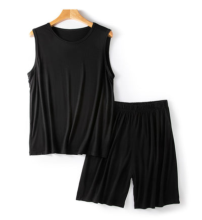 Shorts Chaleco Modal Hombre Verano Suelto Talla Grande sin Mangas - Image 18