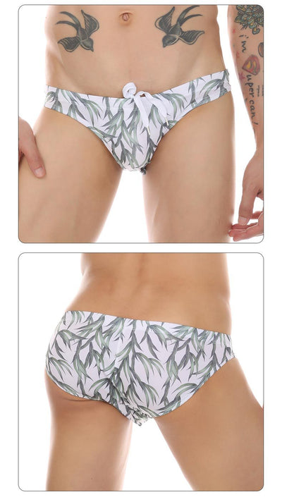 Bañador Estampado Tropical con Diseño de Hojas de Coco y Arce - Pantalón de Playa Multicolor Trendy - Image 25