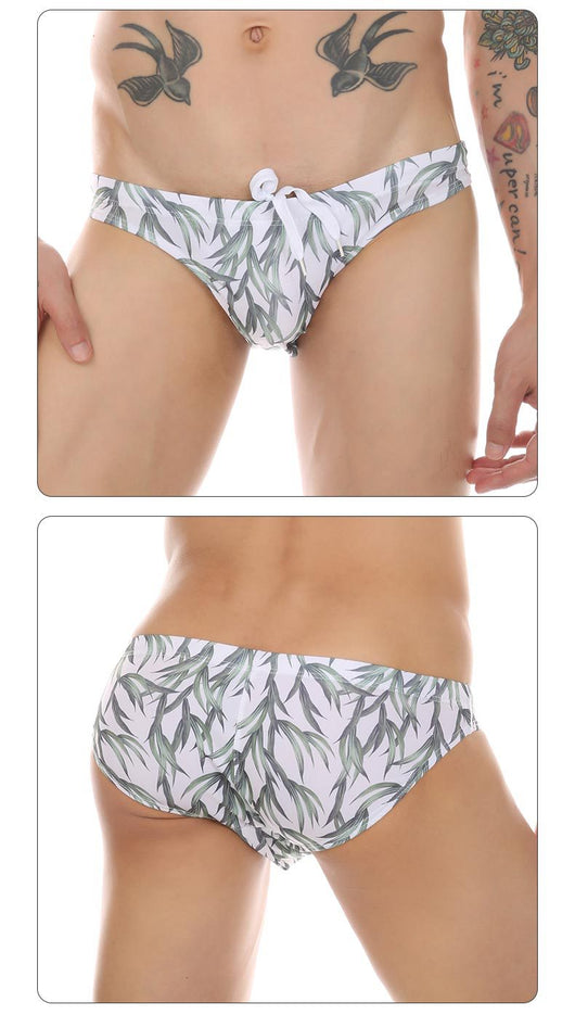 Bañador Estampado Tropical con Diseño de Hojas de Coco y Arce - Pantalón de Playa Multicolor Trendy - Image 25