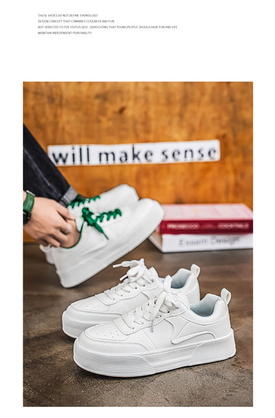 Tenis Blancos Casuales Versátiles para Hombre - Image 8