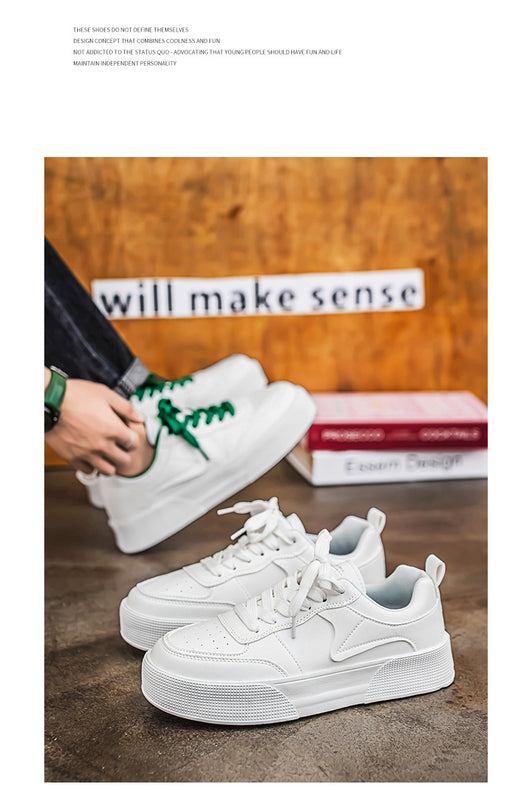 Tenis Blancos Casuales Versátiles para Hombre - Image 8