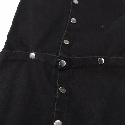 Jeans Talle Alto Irregular con Botones Desmontables - Image 14