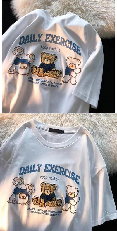 Playera Infantil de Algodón Puro con Osito Bordado Serie Leche - Image 18