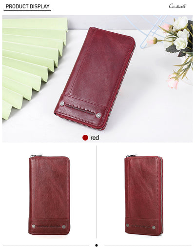 Cartera de Cuero Genuino con Protección Anti-fraude para Hombre - Image 13