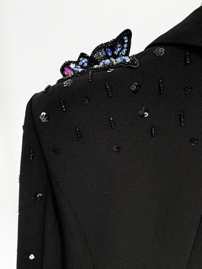 Conjunto de Traje con Mariposas 3D y Cristales Brillantes para Mujer - Image 29