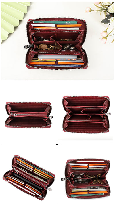 Cartera de Cuero Genuino con Protección Anti-fraude para Hombre - Image 15