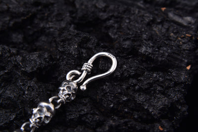 Collar de Plata Esterlina 925 con Calavera de 6mm - Image 7