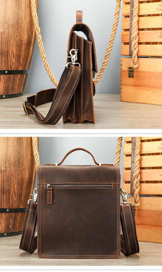 Bolsa Mensajera Vertical de Gran Capacidad con Diseño Cuadrado para Hombre - Image 22