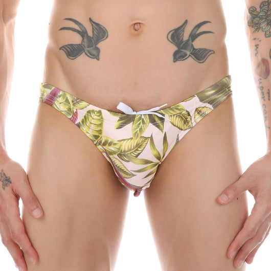 Bañador Estampado Tropical con Diseño de Hojas de Coco y Arce - Pantalón de Playa Multicolor Trendy - Image 33