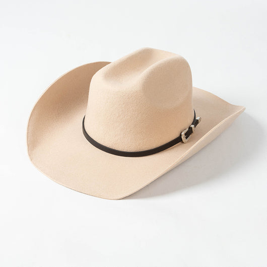 Sombrero Vaquero de Ala Ancha con Hebilla y Lana Pura - Image 51