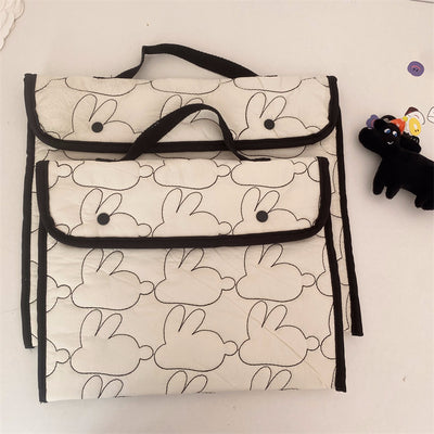 Bolsa Portátil para Tablet con Patrón de Conejo Bordado - Image 30