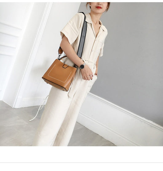 Bolso Bucket Crossbody de Moda para Mujer con Correa Ancha - Image 42