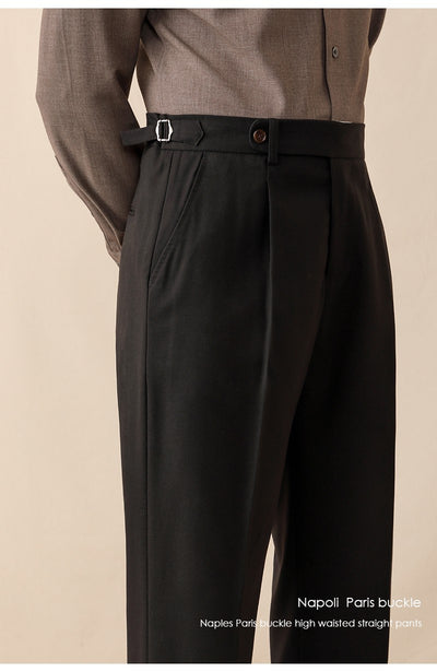 Pantalón de Vestir Cintura Alta Hombre Primavera Verano Corte Recto - Image 18