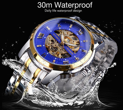 Reloj Mecánico Impermeable con Diseño Calado para Hombre - Image 67
