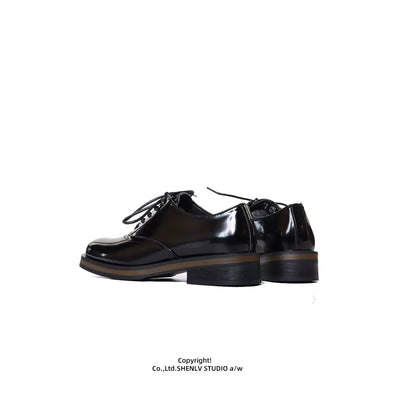 Zapatos de Cuero Bicolor con Suela Gruesa para Hombre - Casual y Profesional - Image 15