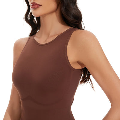 Enterizo Moldeador Abdominal Cuello Redondo Color Liso - Image 34